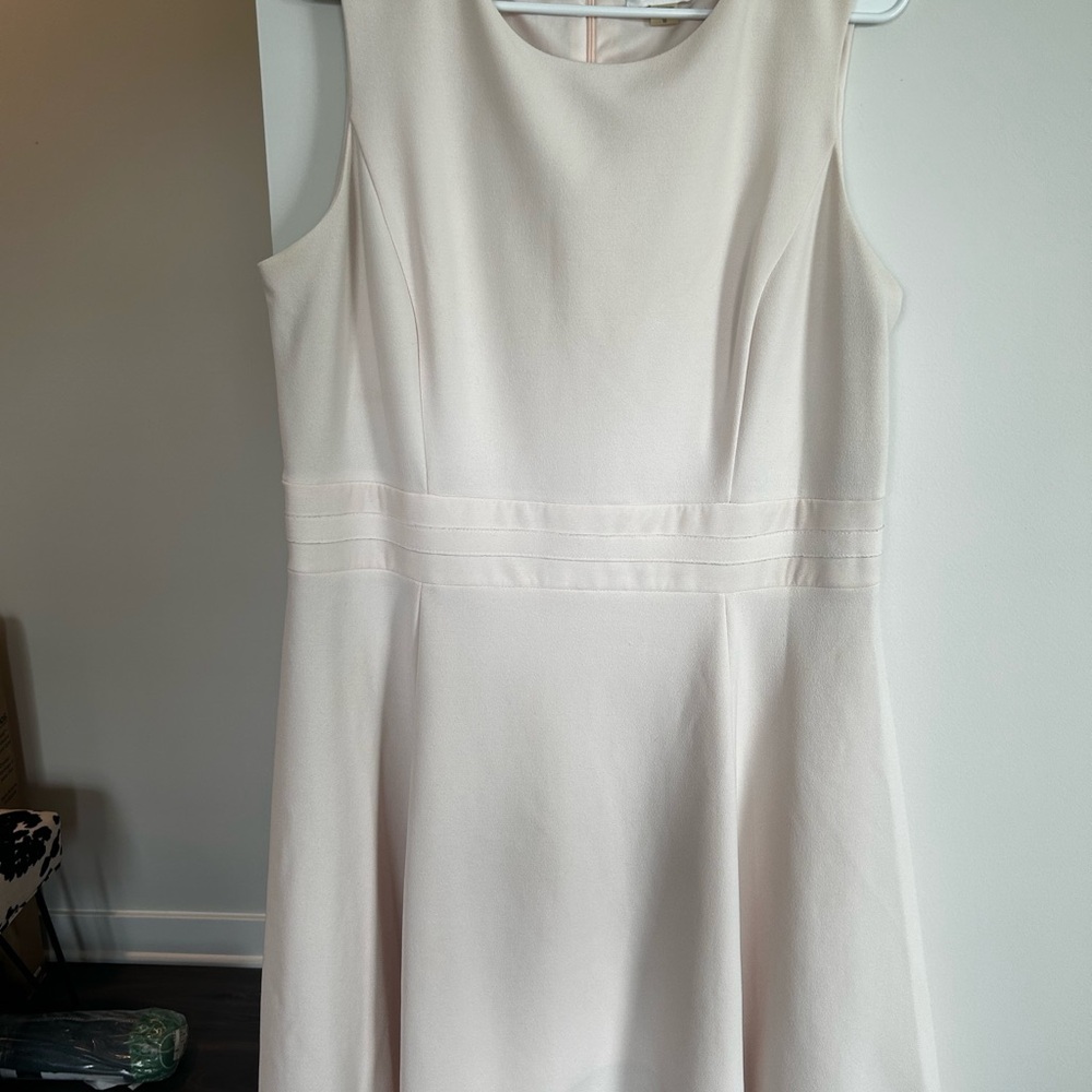 Calvin Klein Pale Pink Sleeveless A-Line Midi Dress